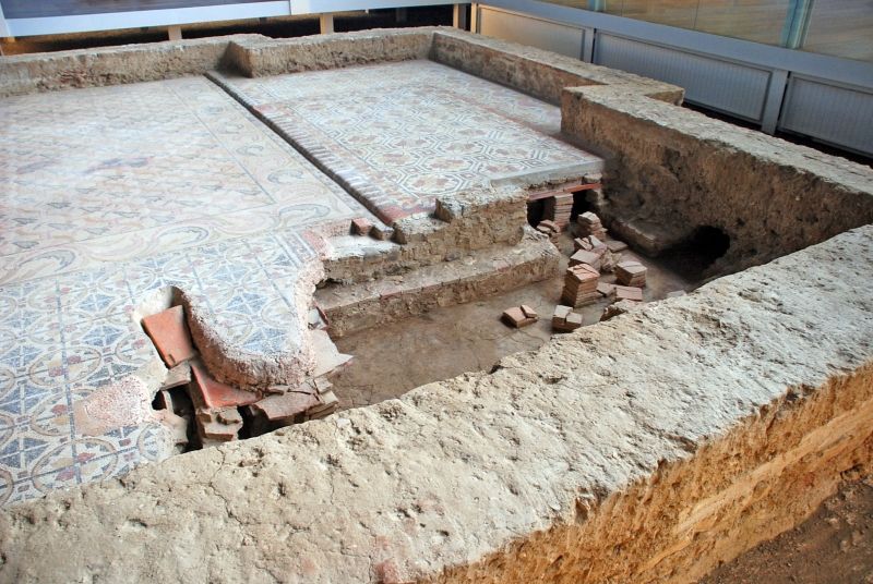 Развалины гипокауста в римской вилле, Испания