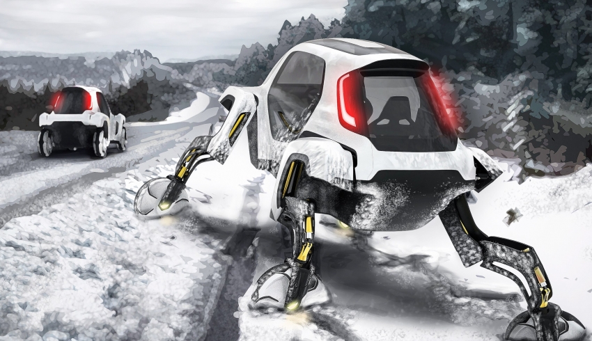 Hyundai представила прототип шагающего автомобиля