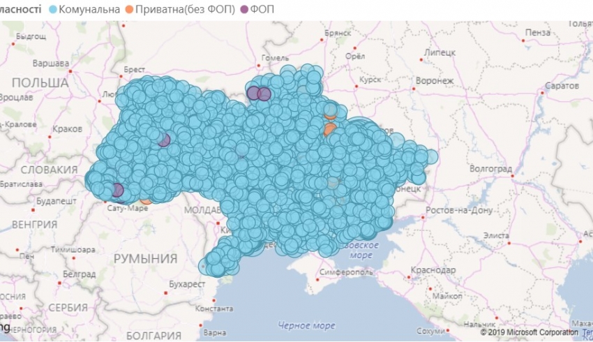 В Украине появилась онлайн-карта медучреждений, оказывающих первичную помощь